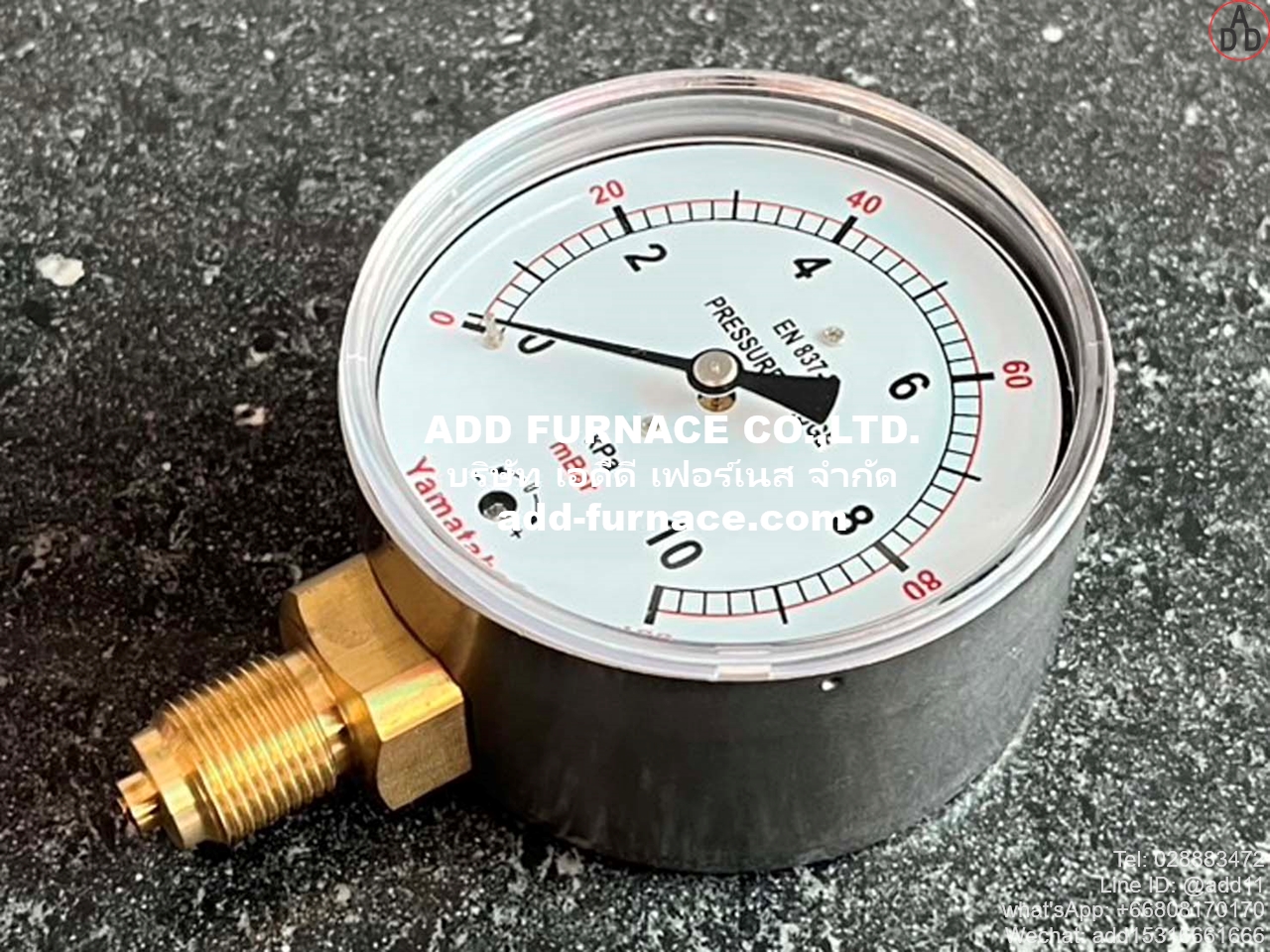 Yamataha Pressure Gauge 0-10kPa(0-100mBar) 3/8G (3)